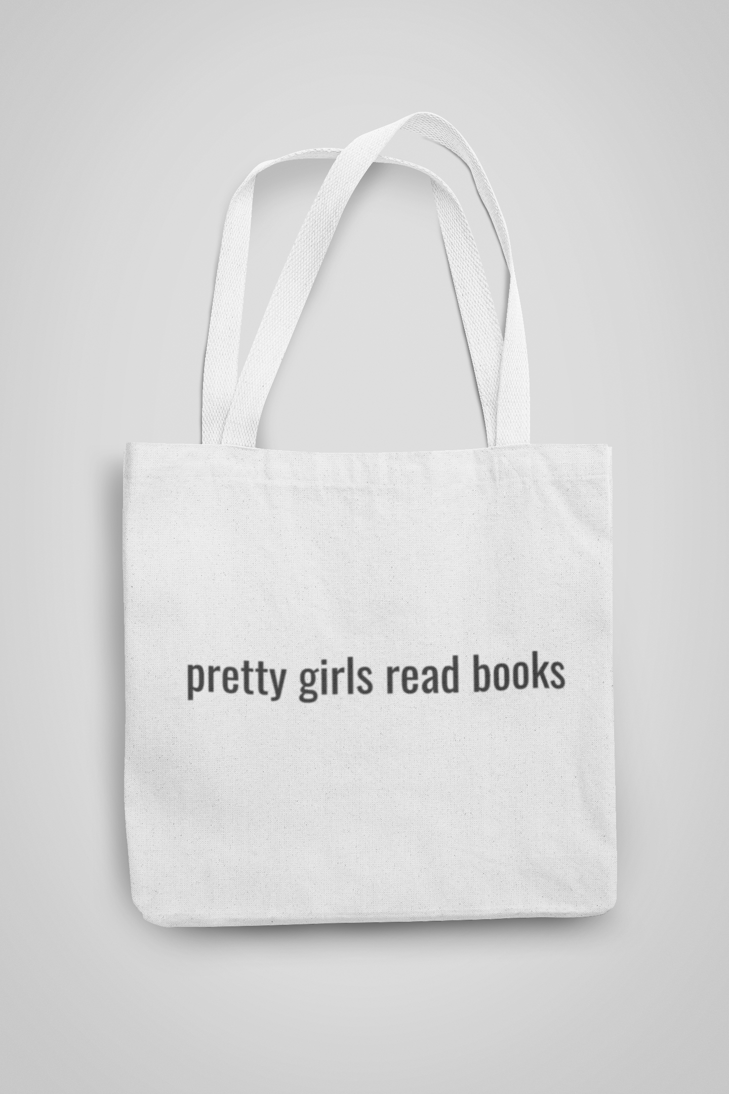 "Pretty Girls Read Books" tote bag