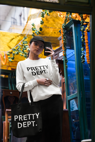 "Pretty Dept" tote bag