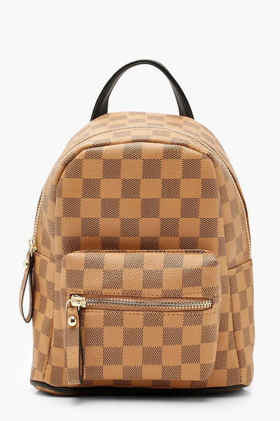 Checkered mini backpack – Sincerely Kai