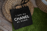 "Left my Chanel" tote bag