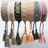 CD woven bracelets